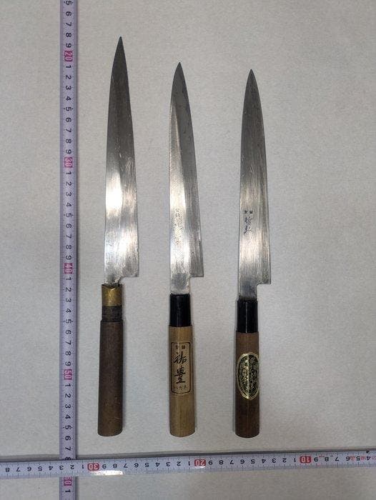 Keukenmes - Staal, Hout - Japan - Traditionele Japanse, Antiek en Kunst, Antiek | Keukengerei