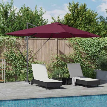 vidaXL Parasol 352 x 251 x 265 cm Polyester en Aluminium, Verzenden, Nieuw