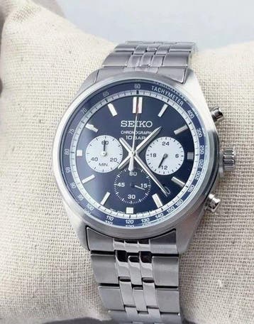 Seiko - Chronograph Quartz Blue Dial - NO IMPORT TAX - Sans