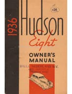 1936 HUDSON EIGHT INSTRUCTIEBOEKJE ENGELS, Ophalen of Verzenden