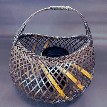 Ikebana vaas - Bamboe - Japan - Bamboo Tea Basket (Zonder