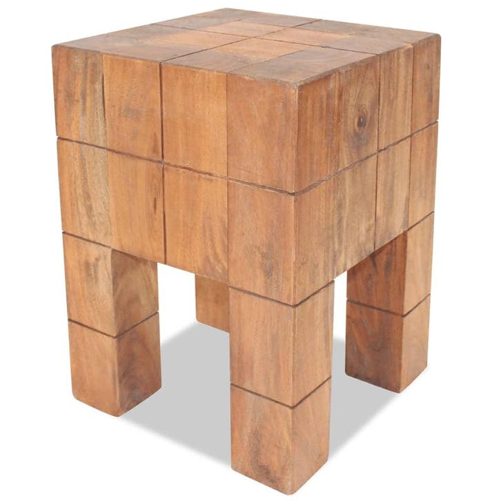 vidaXL Kruk massief mahoniehout, Huis en Inrichting, Stoelen, Nieuw, Verzenden