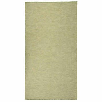 vidaXL Buitenkleed platgeweven 80x150 cm groen, Huis en Inrichting, Verzenden, Nieuw