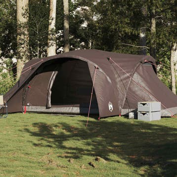 vidaXL Koepeltent 6-persoons waterdicht bruin, Verzenden, Nieuw