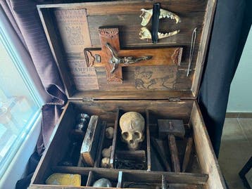 Gran Maletin Doodt Vampiers&Weerwolven Taxidermie volledige, Antiek en Kunst