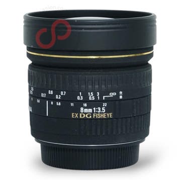Sigma 8mm 3.5 DG EX Fisheye (Canon EF) nr. 3446, TV, Hi-fi & Vidéo, Photo | Lentilles & Objectifs, Ophalen of Verzenden