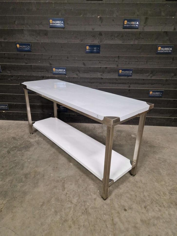 Werktafel | RVS | 180cm | horeca, Zakelijke goederen, Horeca | Meubilair en Inrichting, Gebruikt