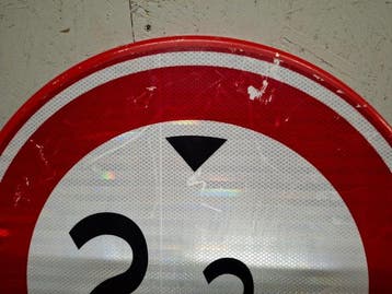 Max hoogte bord 2,2 m - Verkeersbord - Aluminium