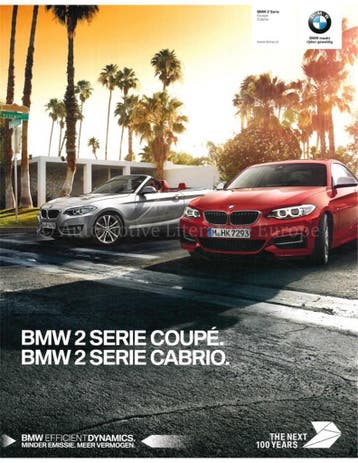 2016 BMW 2 SERIE BROCHURE NEDERLANDS