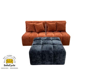 Loungefauteuil roest, modulair, capitonné – nieuw, Verzenden, Nieuw