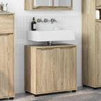 vidaXL Badkamer wastafelkast Sonoma Eik 60 x 30 x 60 cm, Huis en Inrichting, Verzenden, Nieuw