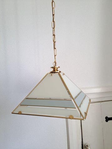 Herda - Plafonnier - Verre, Laiton