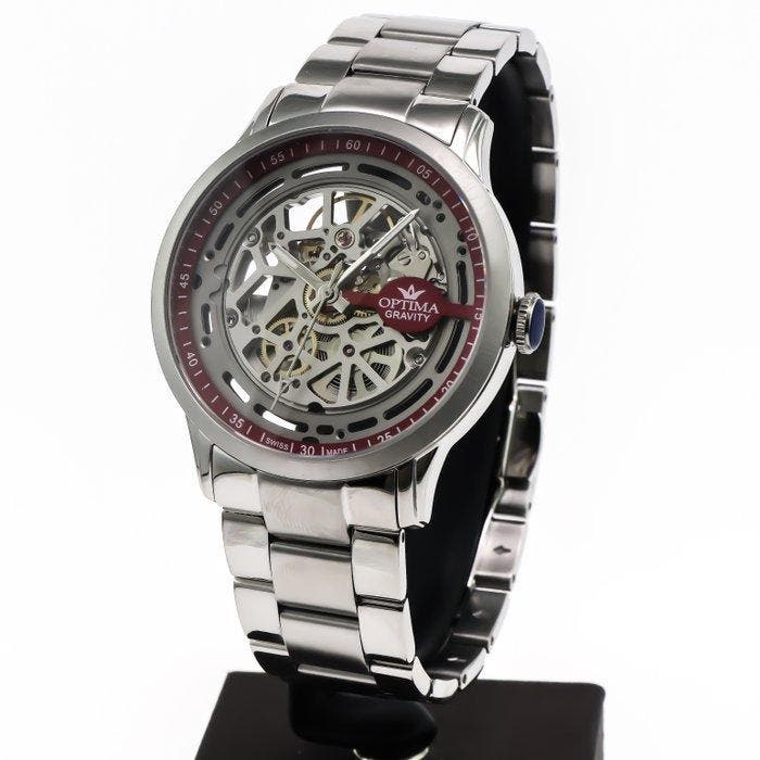 Optima - SKELETON MODEL Gravity Swiss Made Automatic -, Bijoux, Sacs & Beauté, Montres | Hommes