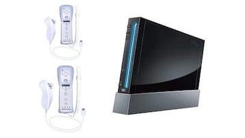 Nintendo Wii Zwart + 2 Nieuwe Controllers (Third Party) (..., Ophalen of Verzenden