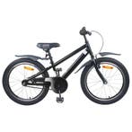 vidaXL Kinderfiets 18 Inch voor 5-7 jaar oud Zwart, Verzenden