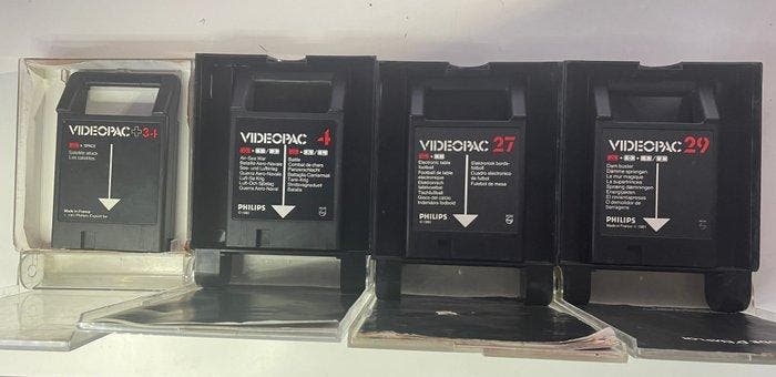 Philips - Videopac - lot of 4 - Videogame - In originele, Games en Spelcomputers, Spelcomputers | Overige Accessoires