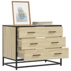 vidaXL Ladekast 70x41x56 cm bewerkt hout sonoma eikenkleurig, Verzenden, Nieuw