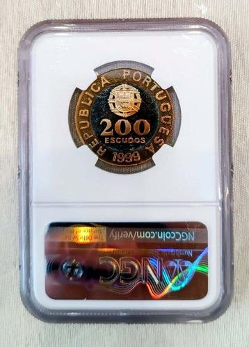 Portugal. 200 Escudos 1999 INCM Garcia de Orta. PF66 ULTRA