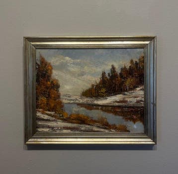 École italienne (XX) - Inverno, Antiquités & Art, Art | Peinture | Classique