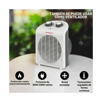 Clatronic heater kachelventilator HL 3761, 2 standen 1000..., Doe-het-zelf en Bouw, Ophalen of Verzenden, Nieuw