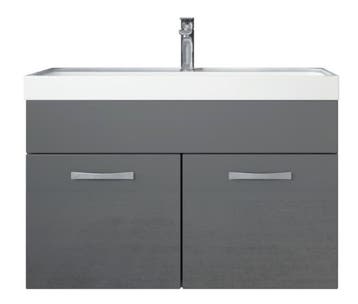 Badkamermeubel Set Paso 01 80 x 40 cm Grijs Badmeubel, Verzenden, Nieuw