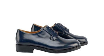 TESTONI - 8 UK - 42 IT - Vietri Derby Shoes Brush Off Calf, Nieuw