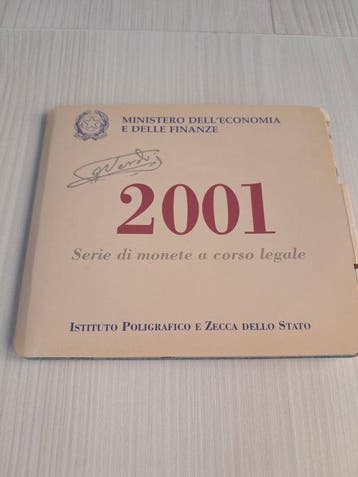 Italië. 2001, Giuseppe Verdi, Official Italian Lira Coin Set