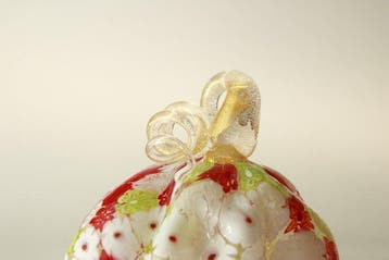 Murano - Sculpture, Zucca decorativa in vetro di Murano con