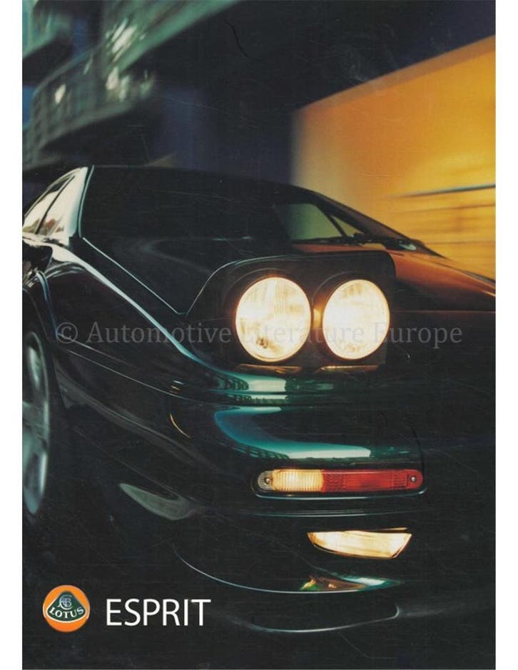 1998 LOTUS ESPRIT V8 BROCHURE, Livres, Autos | Brochures & Magazines