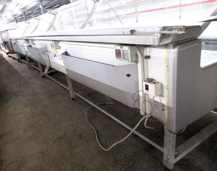 RVS Koeltoonbank – B250 x D120 x H122 cm – zonder motor, Elektronische apparatuur, Koelkasten en IJskasten