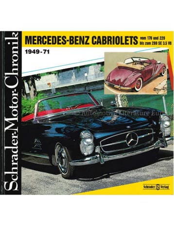 MERCEDES-BENZ CABRIOLETS VOM 170 UND 220 BIS ZUM 280 SE 3.5, Nieuw
