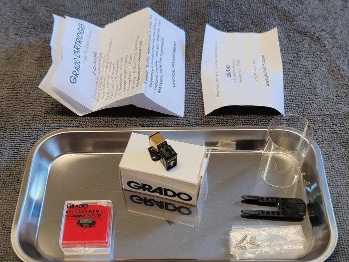 Grado - Goud 3/rood 2 Platenspeler element met naald, TV, Hi-fi & Vidéo, Radios