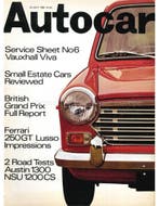 1969 AUTOCAR MAGAZINE 3842 ENGELS, Nieuw