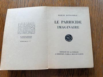 Marcel Jouhandeau - Le parricide imaginaire - 1930