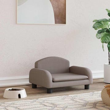 vidaXL Hondenmand 50x40x30 cm stof taupe, Verzenden