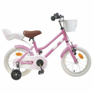 vidaXL Kinderfiets 16 Inch voor 4-6 jaar oud Licht Roze, Verzenden