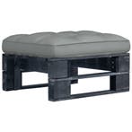 vidaXL Tuinhocker pallet zwart geïmpregneerd grenenhout, Tuin en Terras, Verzenden, Nieuw