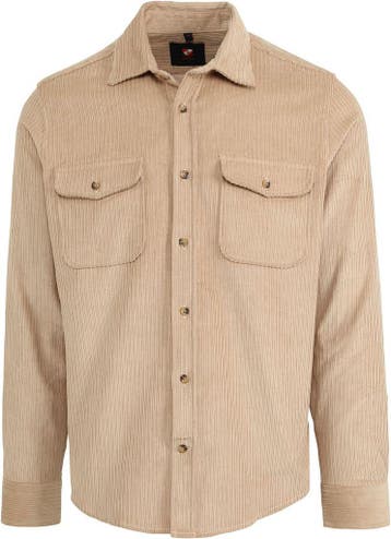 Suitable Overshirt Corduroy Kaki maat Maat 52/54 (L) Heren, Kleding | Heren, Maat 52/54 (L), Verzenden, Beige, Nieuw