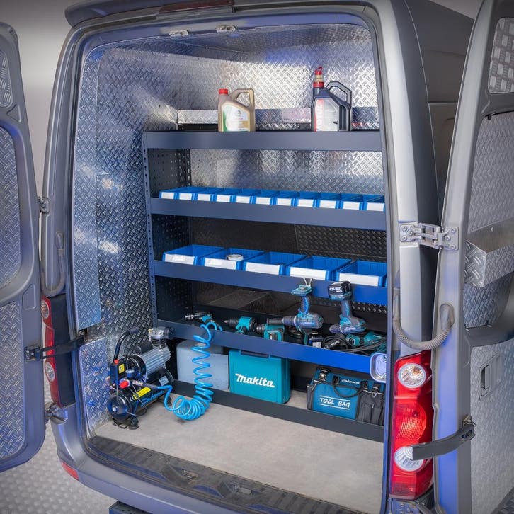 Datona Bedrijfswageninrichting - Inbouwkast met 4, Doe-het-zelf en Bouw, Werkbanken, Ophalen of Verzenden