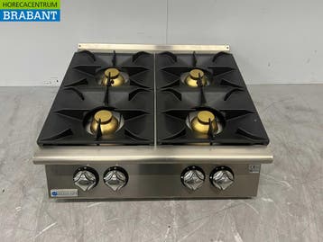 Acier inoxydable Mareno Surface de cuisson 4 brûleurs 80 cm, Verzenden