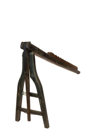 Antieke houten wagenwip