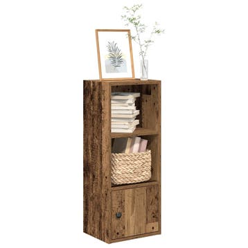 vidaXL Boekenkast 31x24x77 cm bewerkt hout oud houtkleurig, Verzenden