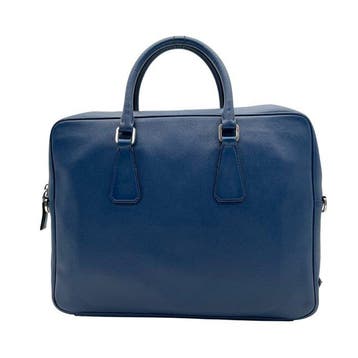 Prada - Saffiano Leather Triangle Logo Briefcase - Business