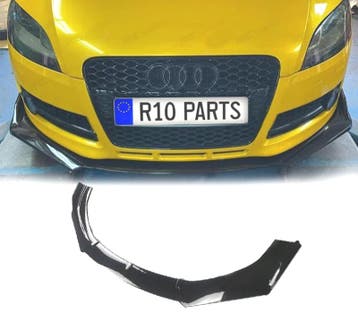 SPOILER LAME DE PARE-CHOCS AVANT AUDI TT 06-10 NOIR BRILLANT, Verzenden