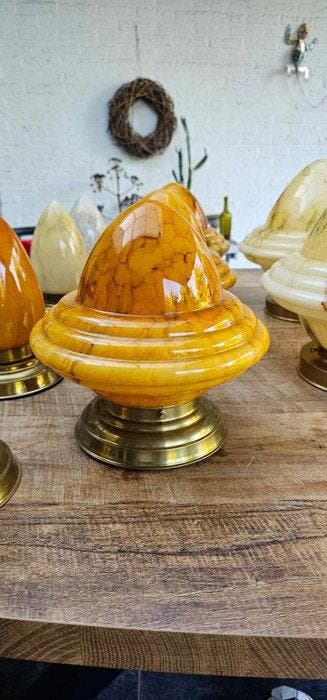 Plafonnier (13) - Opaline - Lampes de bateau vintage, Antiquités & Art