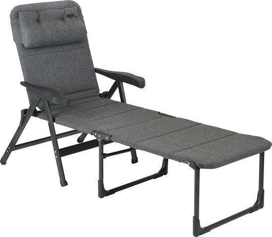 2dekans | Crespo - Ligstoel - AP/733 - Tex-Supreme - Grijs, Huis en Inrichting, Fauteuils, Ophalen of Verzenden