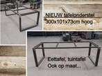 Stalen tafelonderstel 3m lang - eettafel - tuintafel - tafel, Tuin en Terras, Ophalen, Nieuw, Rechthoekig, Metaal