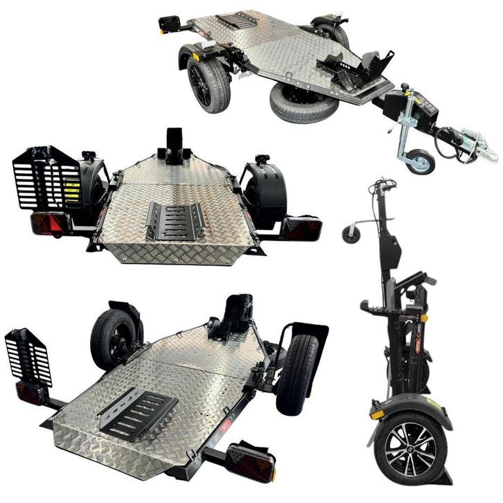 LORRIES MT1 Motortrailer 750kg | Verlaagbaar Motoraanhanger, Autos : Divers, Remorques, Enlèvement