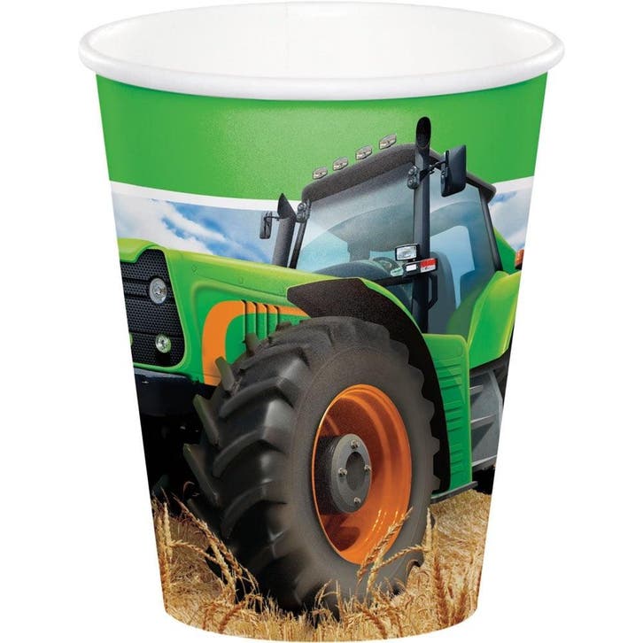 Bekers Traktor 256ml 8st, Hobby & Loisirs créatifs, Articles de fête, Envoi