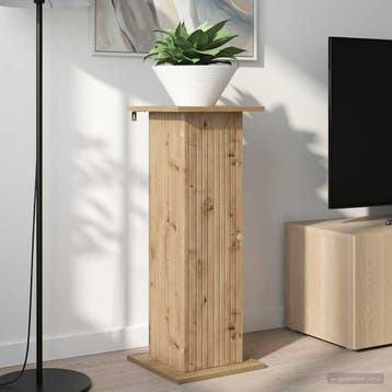 vidaXL Plantenstand 2 st Artisanaal eiken 30,5 x 30 x 80,5, Verzenden